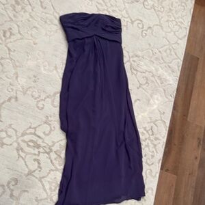 Elegant Dark Purple Strapless Dress by The Vineyard Collection